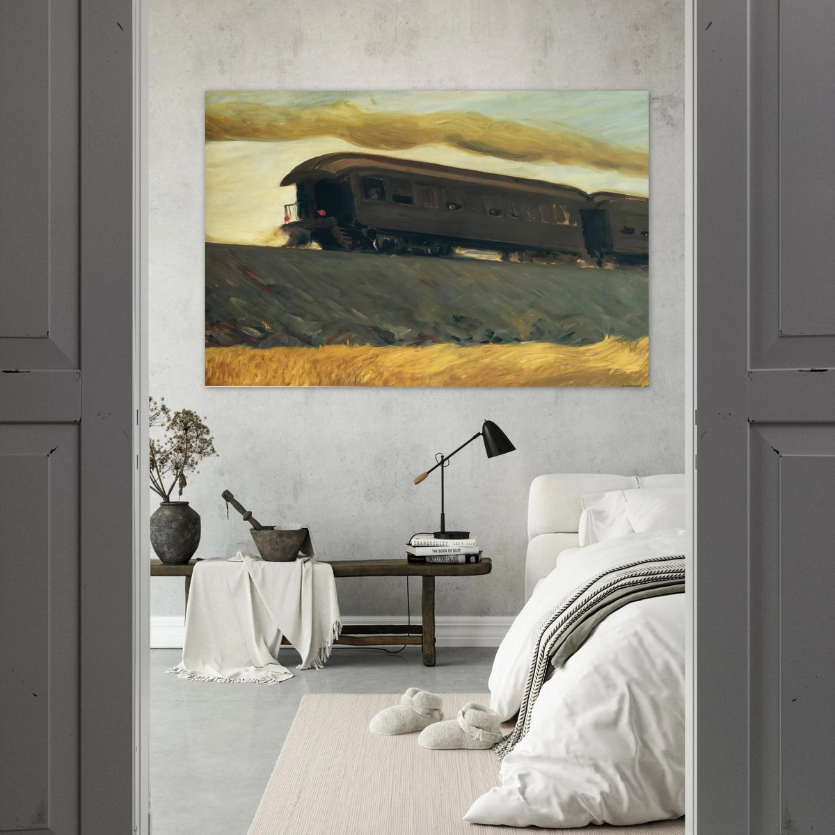 Railroad Train Poster | Edward Hopper Poster | Edward Hopper Print