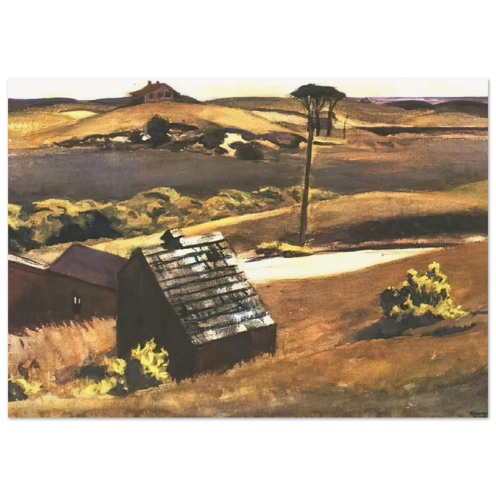 Burly Cobb Hen Coop and Barn Poster | Edward Hopper Poster | Edward Hopper Print