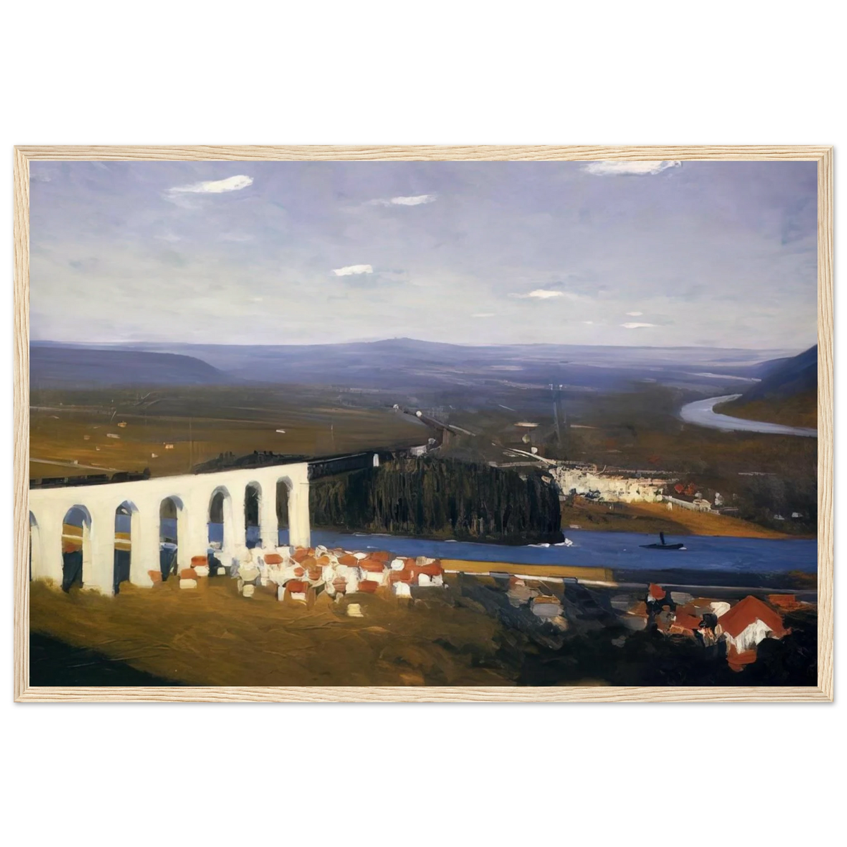 Valley of the Seine Framed Poster | Edward Hopper Framed Prints Wall Art | Edward Hopper Print