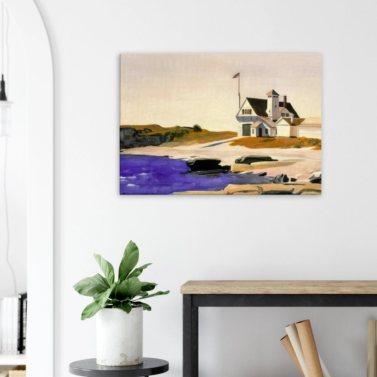 Coast Guard Station, Two Lights, Maine Canvas | Edward Hopper Canvas | Edward Hopper Print