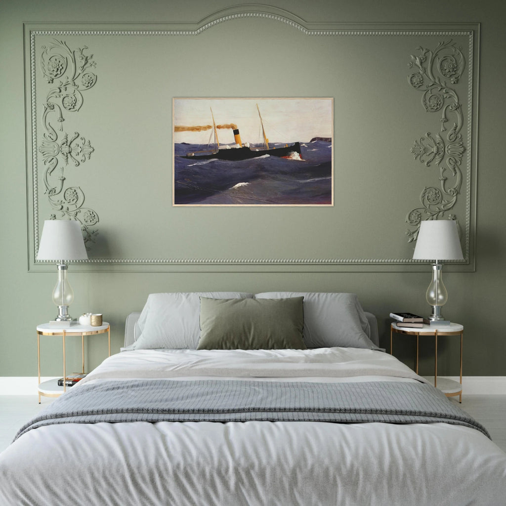 Tramp Steamer Framed Poster | Edward Hopper Framed Prints Wall Art | Edward Hopper Print