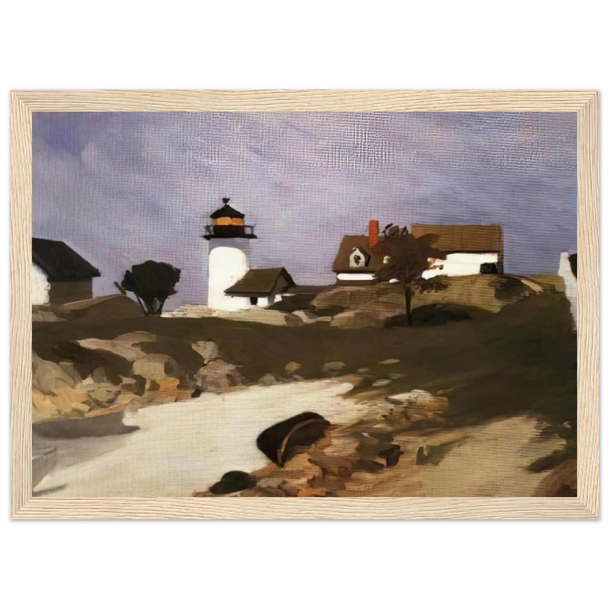 Squam Light Framed Poster | Edward Hopper Framed Prints Wall Art | Edward Hopper Print