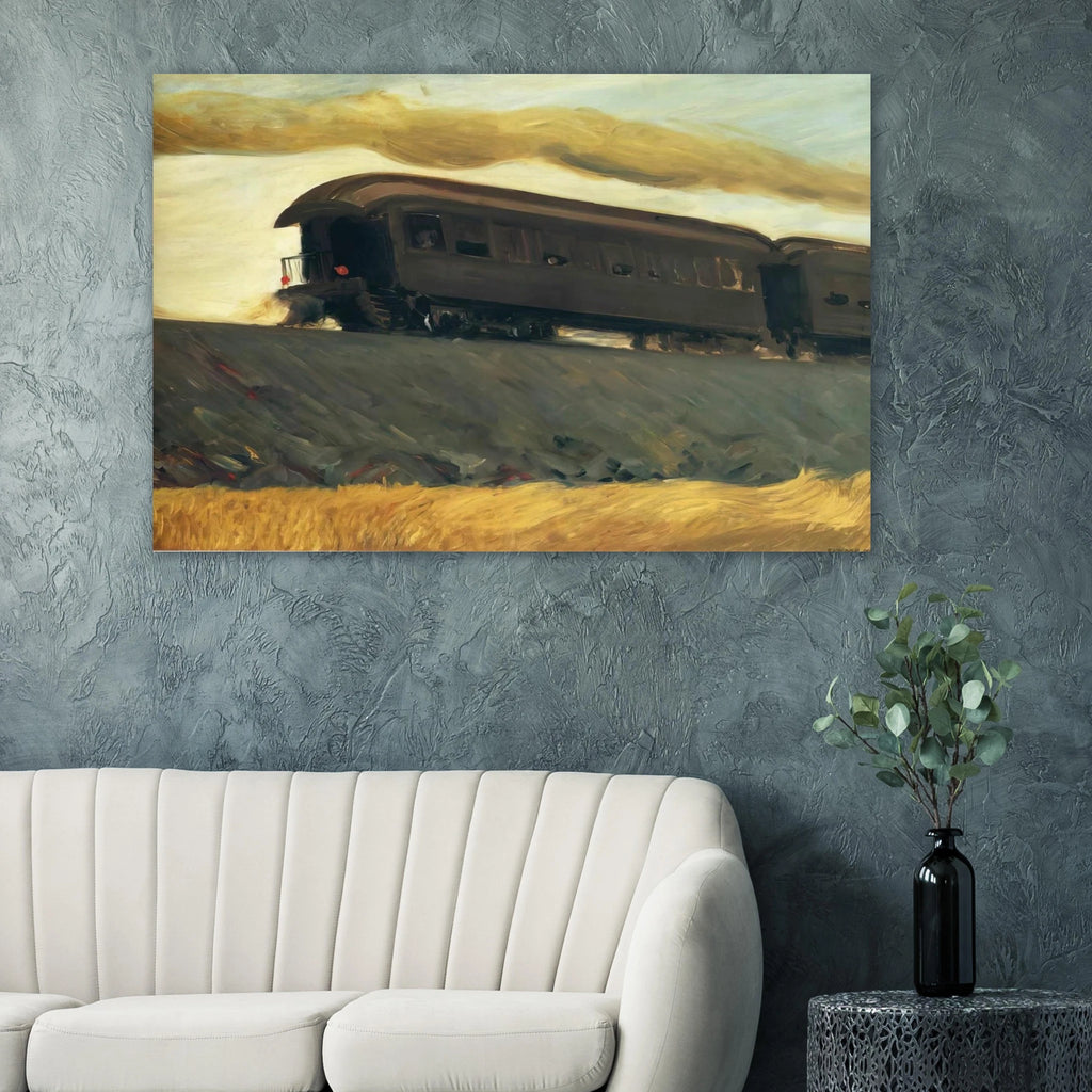 Railroad Train Poster | Edward Hopper Poster | Edward Hopper Print
