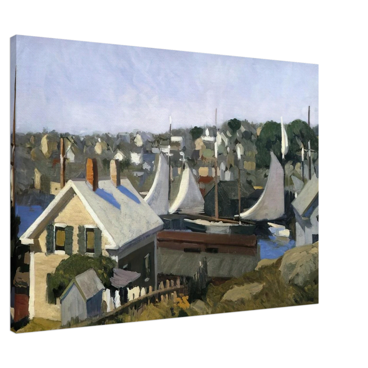 Gloucester Harbor Canvas | Edward Hopper Canvas | Edward Hopper Print