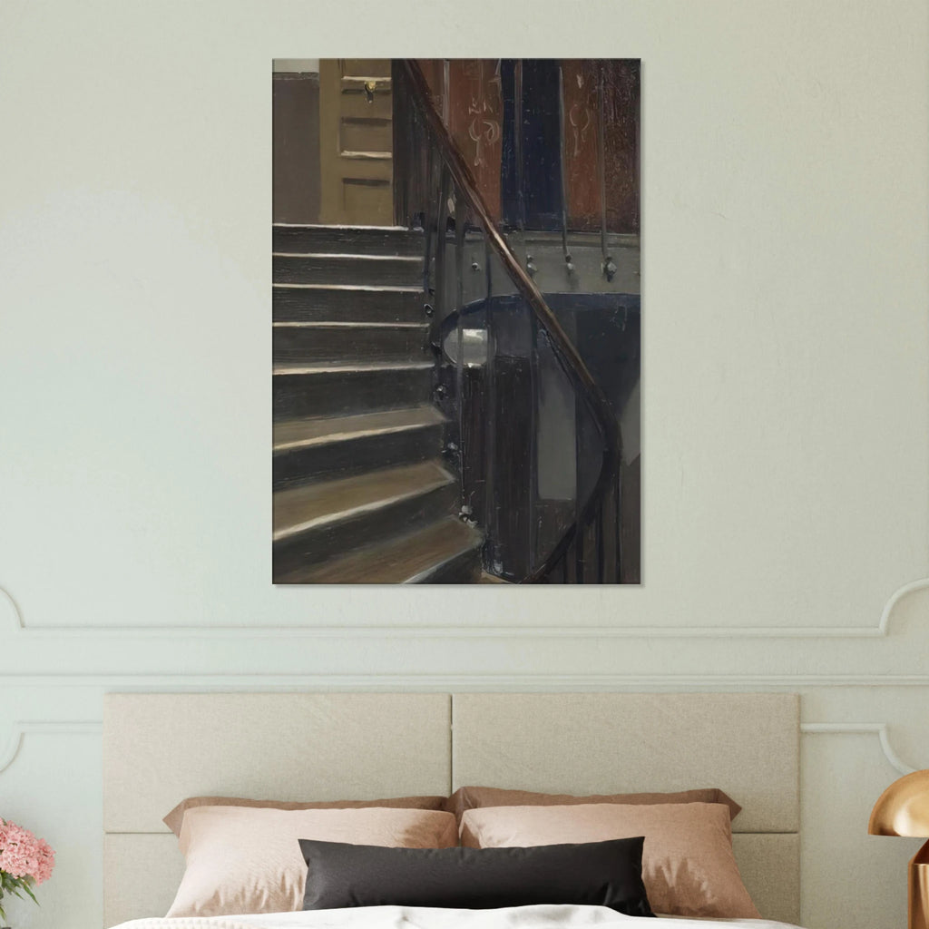Stairway at 48 rue de Lille, Paris Canvas | Edward Hopper Canvas | Edward Hopper Print