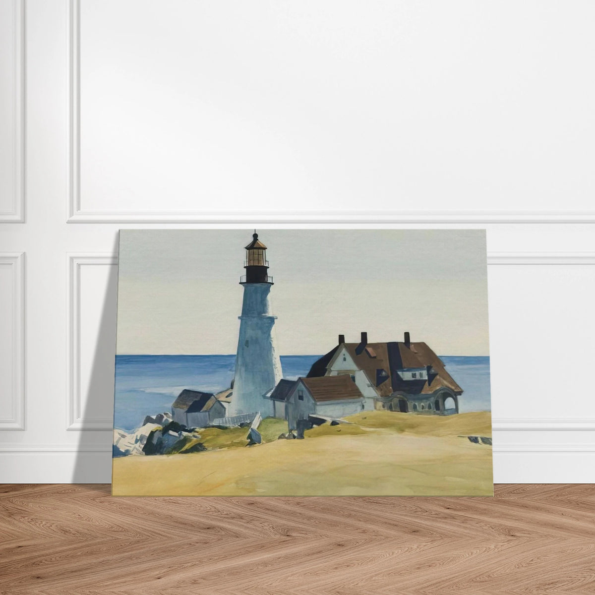 Lighthouse and Buildings, Portland Head, Cape Elizabeth, Maine Canvas | Edward Hopper Canvas | Edward Hopper Print