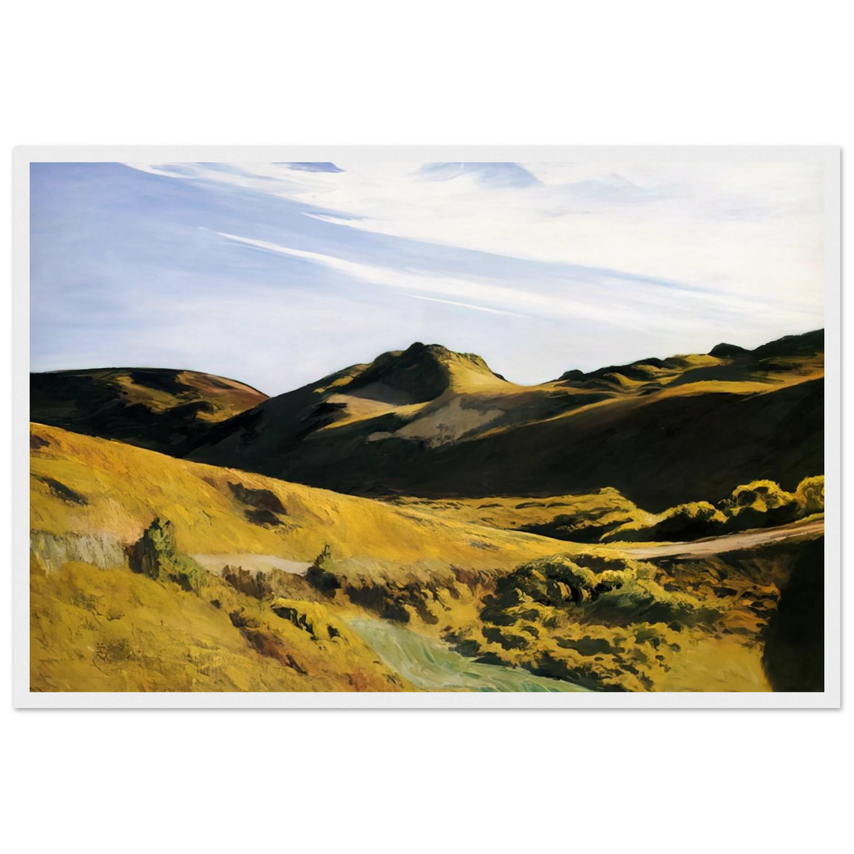 The Camel s Hump Framed Poster | Edward Hopper Framed Prints Wall Art | Edward Hopper Print