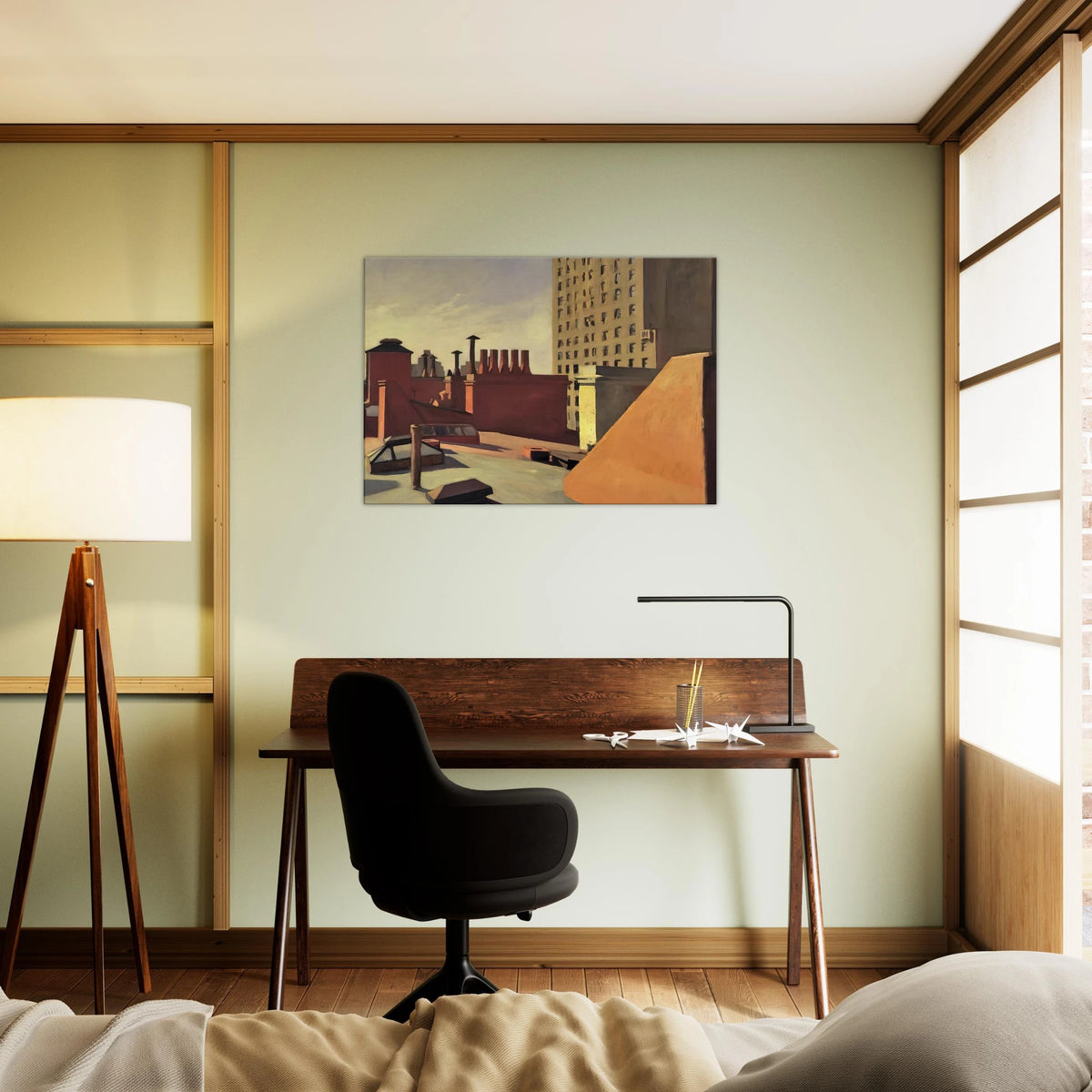 City Roofs Canvas | Edward Hopper Canvas | Edward Hopper Print