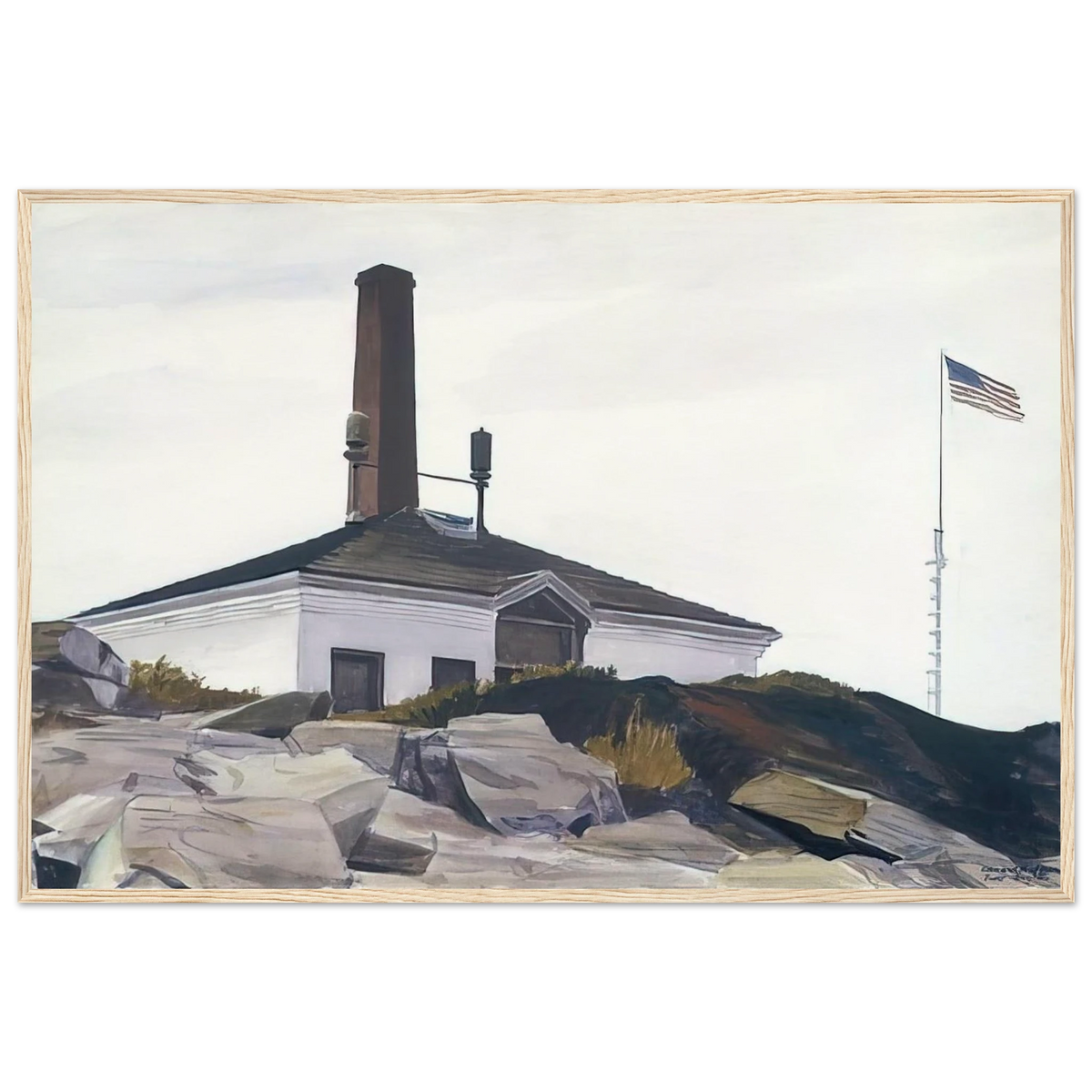 House of the Foghorn, I Framed Poster | Edward Hopper Framed Prints Wall Art | Edward Hopper Print