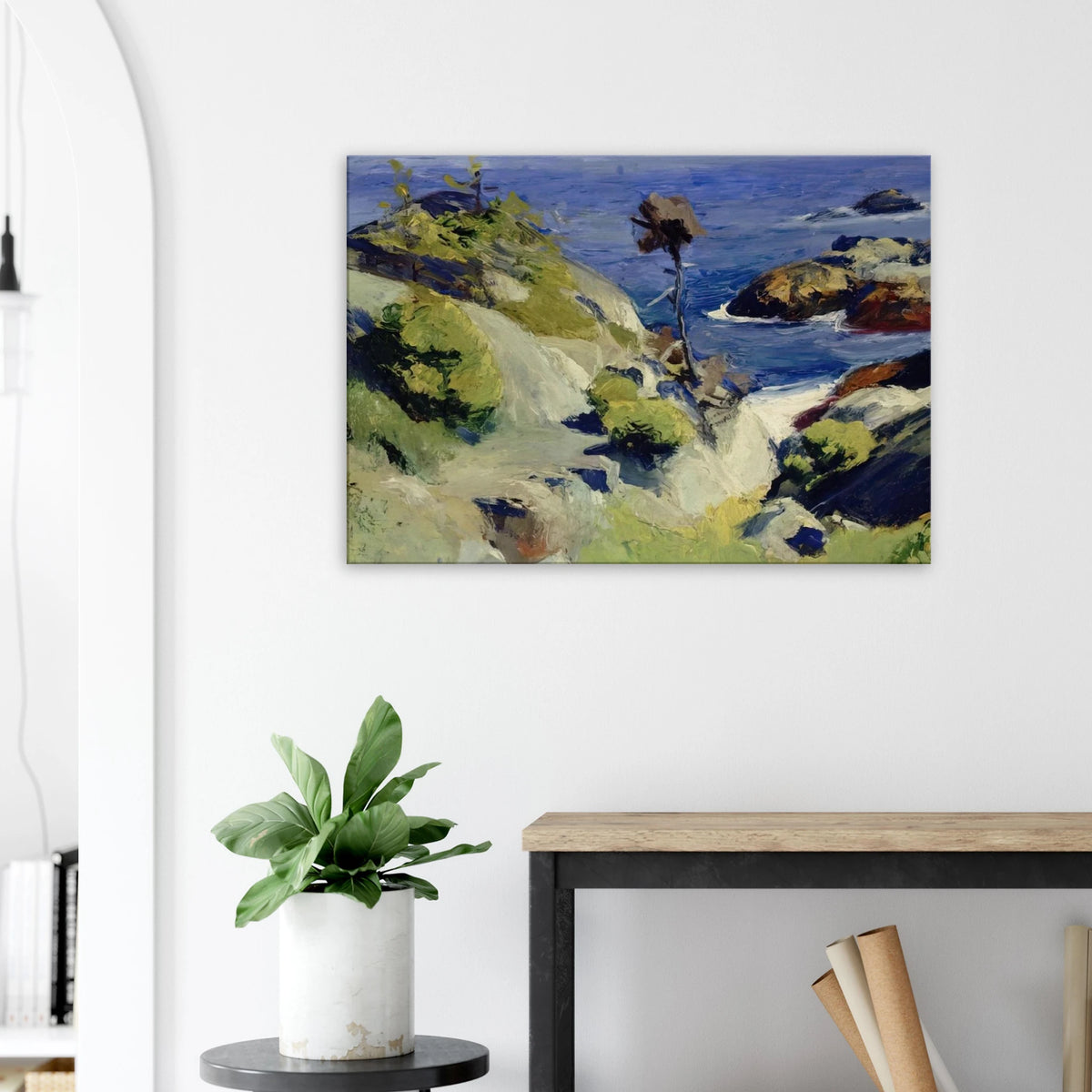 Monhegan Landscape Canvas | Edward Hopper Canvas | Edward Hopper Print