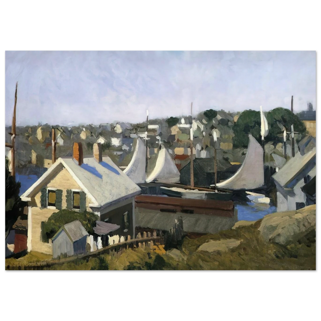 Gloucester Harbor Poster | Edward Hopper Poster | Edward Hopper Print
