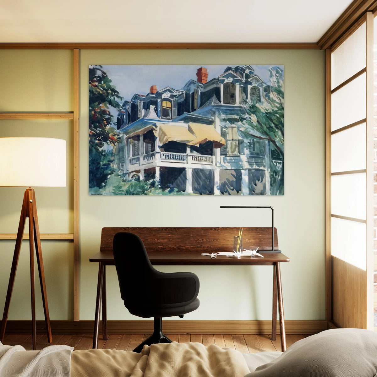 The Mansard Roof Poster | Edward Hopper Poster | Edward Hopper Print