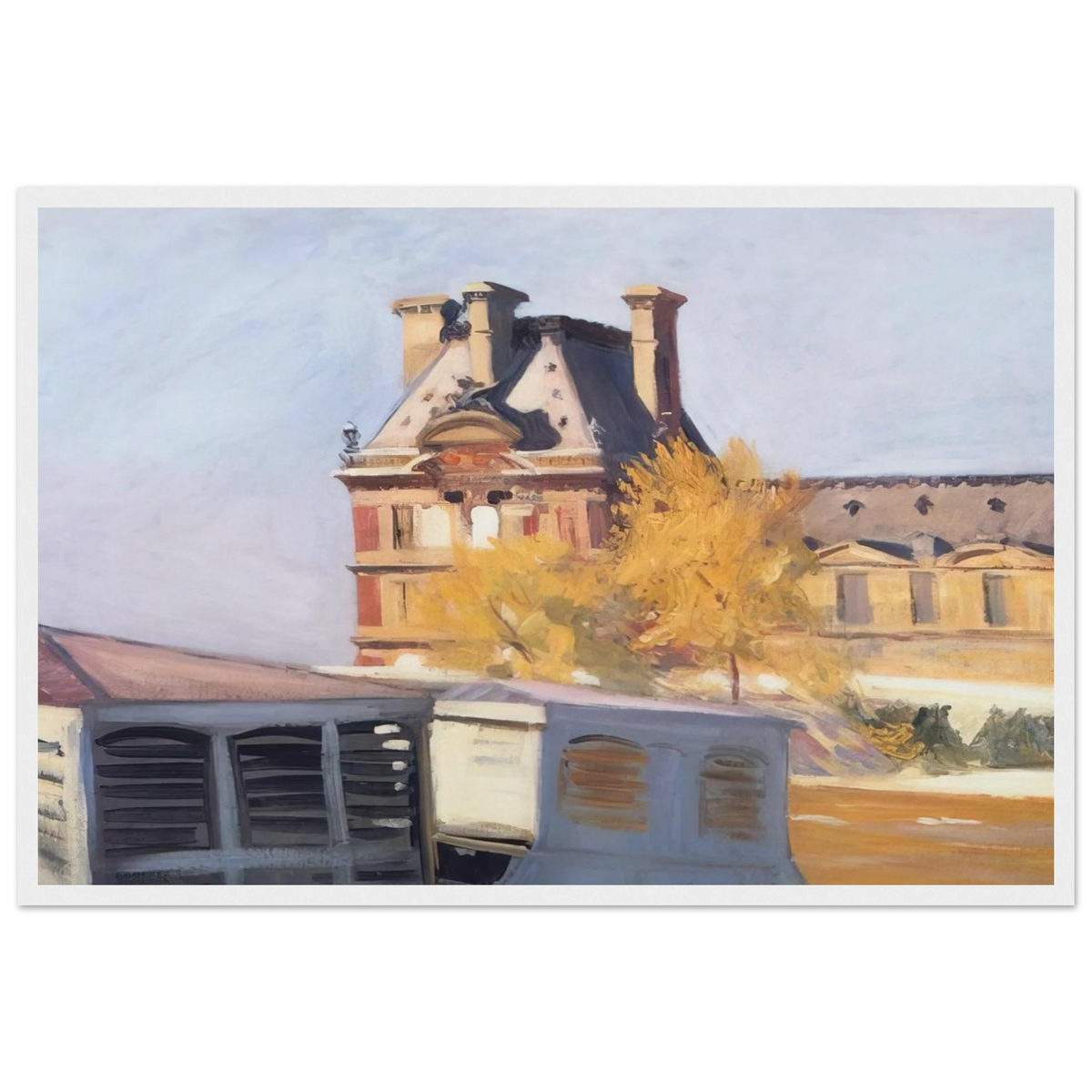 Le Pavillon de Flore Framed Poster | Edward Hopper Framed Prints Wall Art | Edward Hopper Print