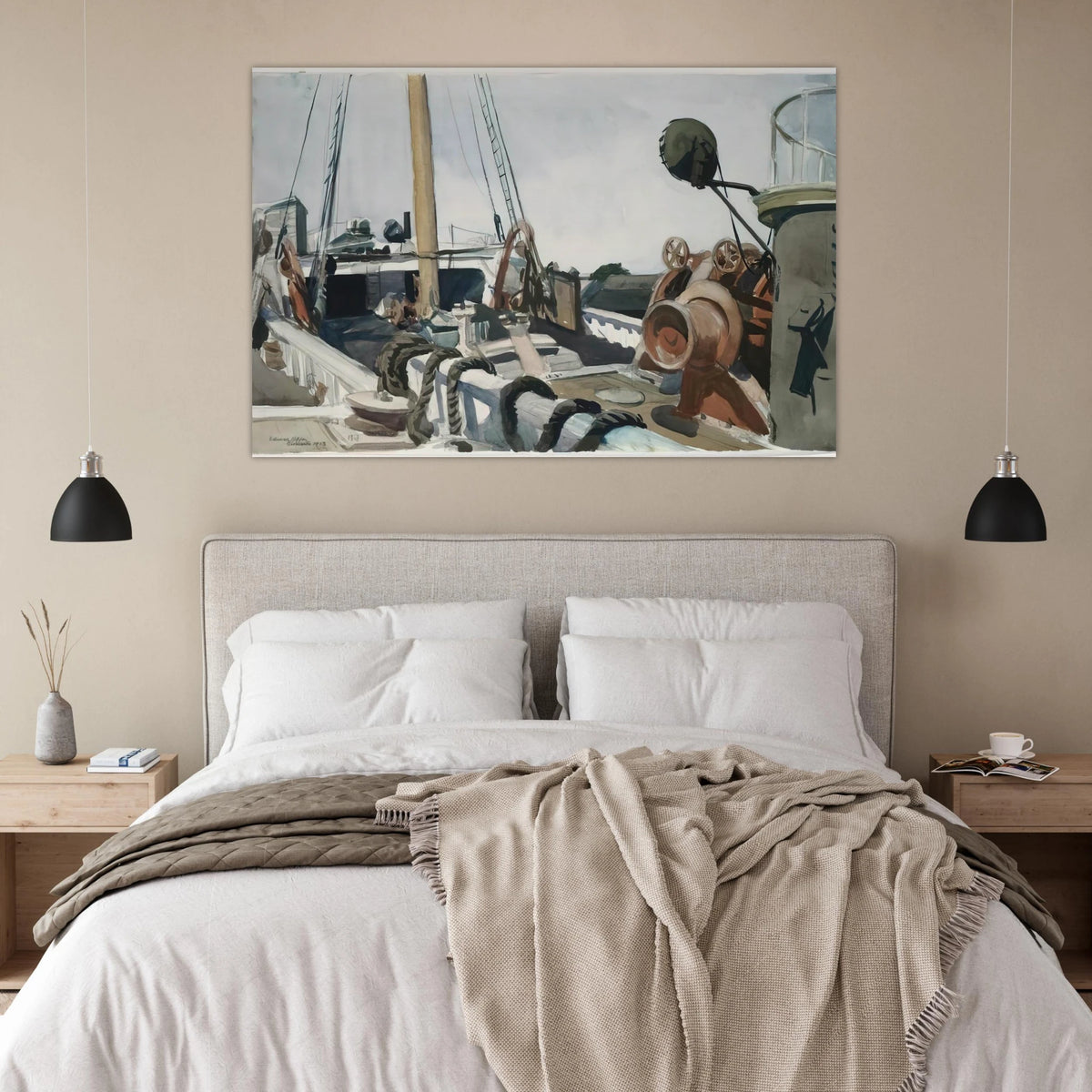 Deck of a Beam Trawler, Gloucester Poster | Edward Hopper Poster | Edward Hopper Print