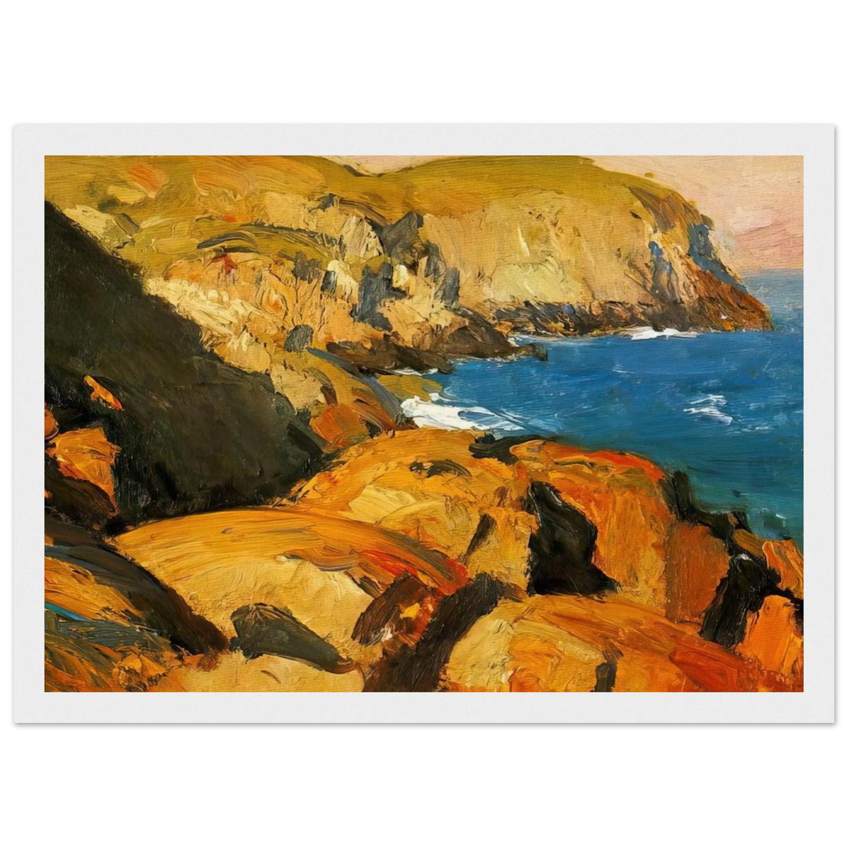 Blackhead, Monhegan Framed Poster | Edward Hopper Framed Prints Wall Art | Edward Hopper Print