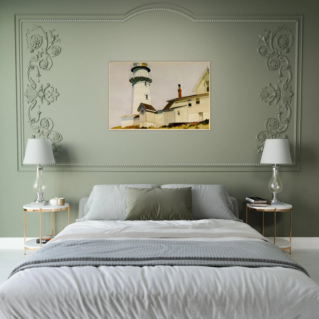 Light at Two lights Framed Poster | Edward Hopper Framed Prints Wall Art | Edward Hopper Print