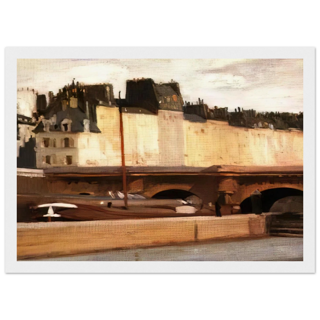 Écluse de la Monnaie Framed Poster | Edward Hopper Framed Prints Wall Art | Edward Hopper Print