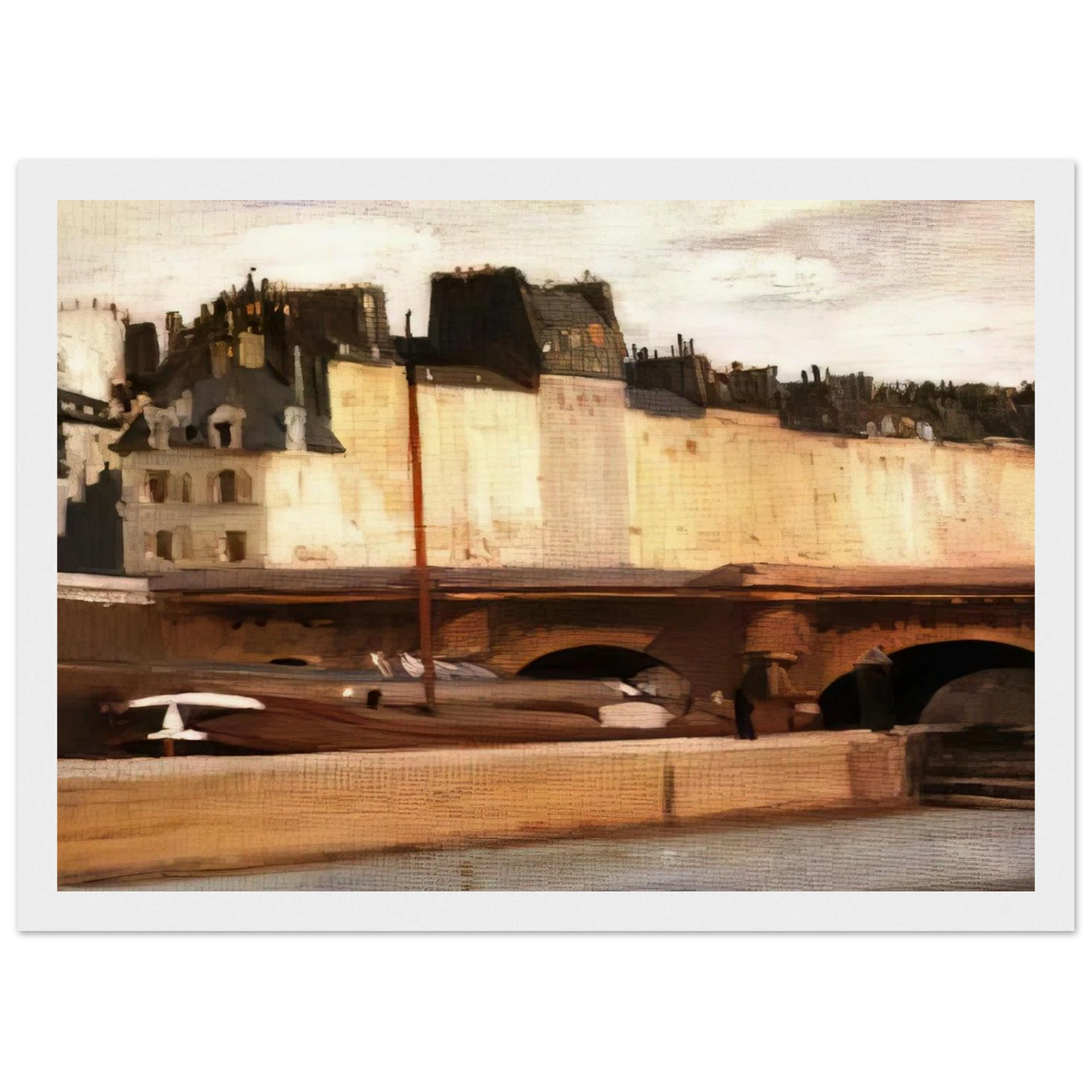 Écluse de la Monnaie Framed Poster | Edward Hopper Framed Prints Wall Art | Edward Hopper Print