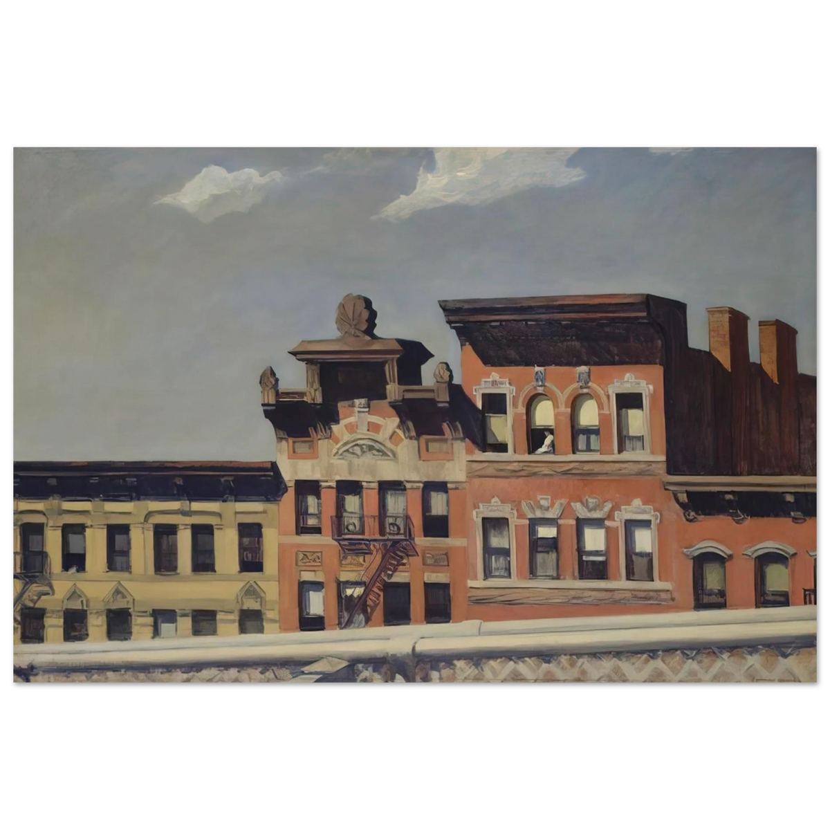 From Williamsburg Bridge Poster | Edward Hopper Poster | Edward Hopper Print