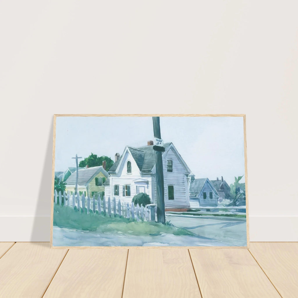 White House with Dormer Window Framed Poster | Edward Hopper Framed Prints Wall Art | Edward Hopper Print