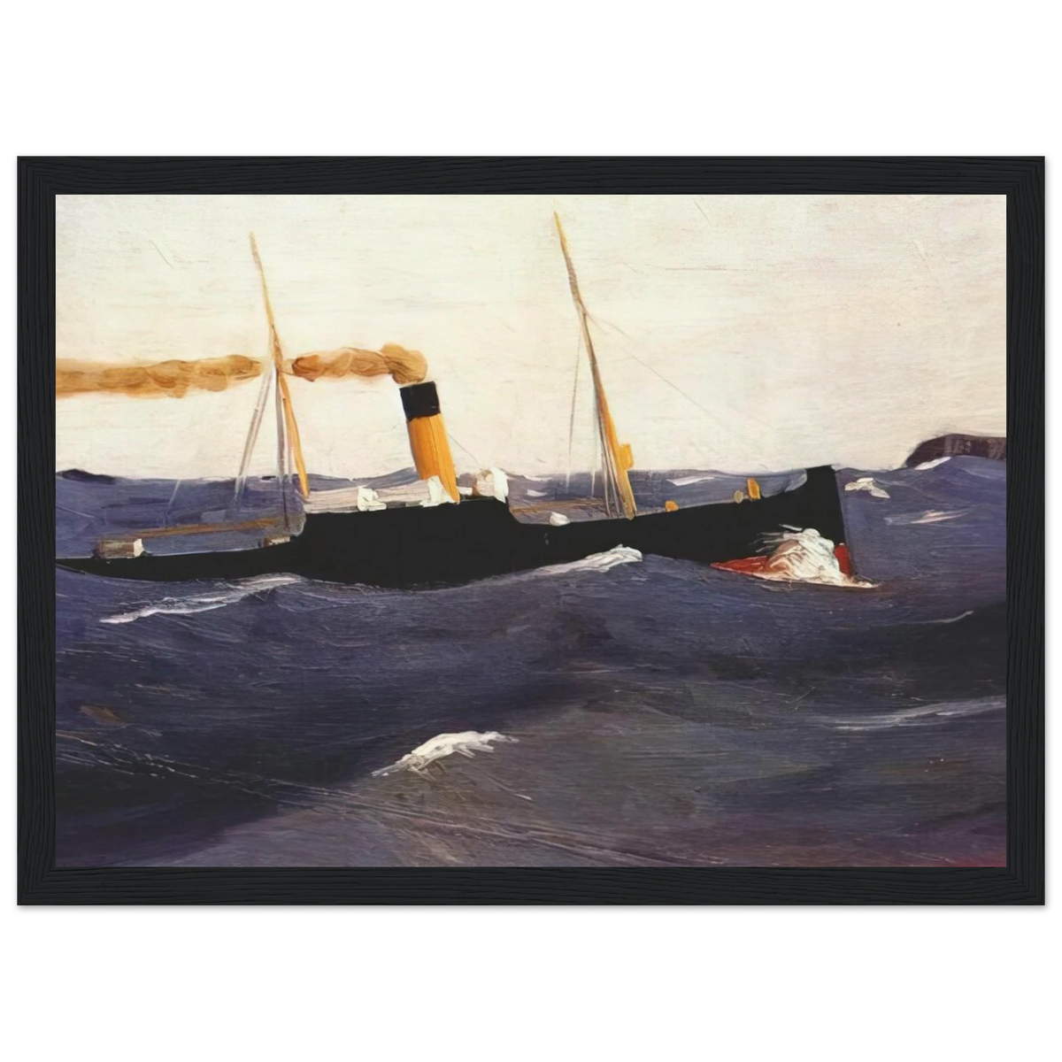 Tramp Steamer Framed Poster | Edward Hopper Framed Prints Wall Art | Edward Hopper Print