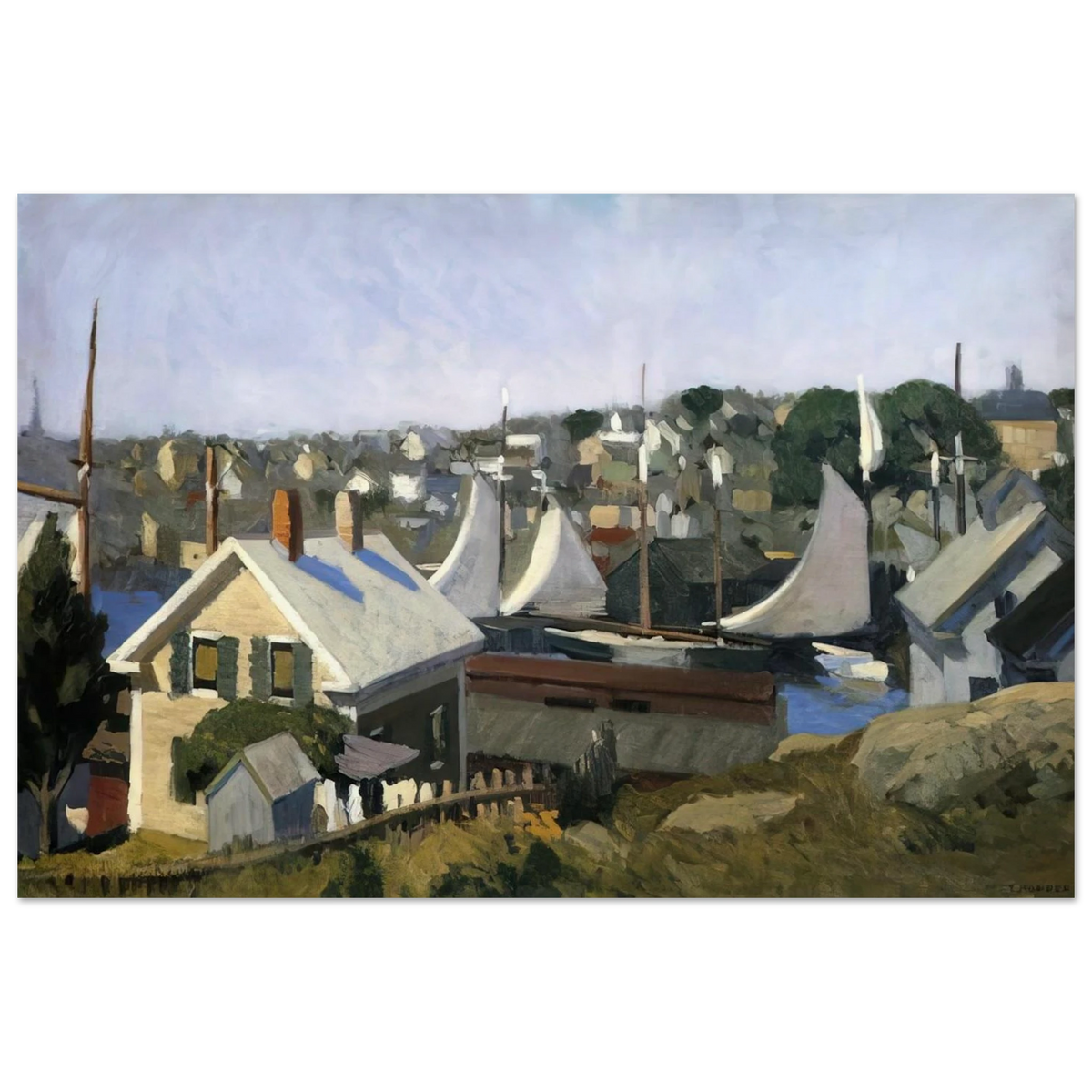 Gloucester Harbor Poster | Edward Hopper Poster | Edward Hopper Print