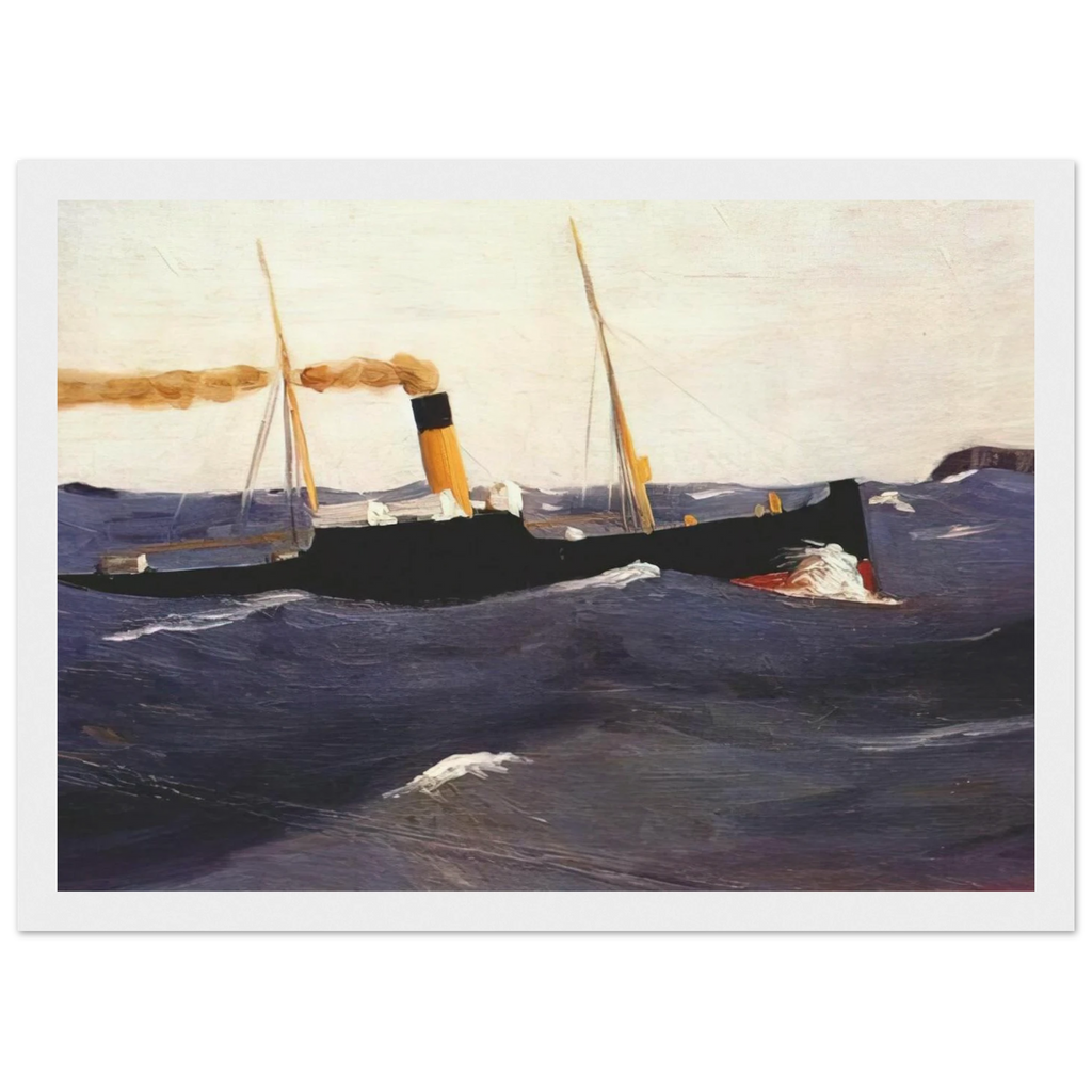 Tramp Steamer Framed Poster | Edward Hopper Framed Prints Wall Art | Edward Hopper Print