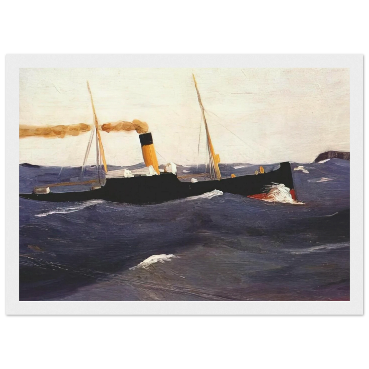 Tramp Steamer Framed Poster | Edward Hopper Framed Prints Wall Art | Edward Hopper Print