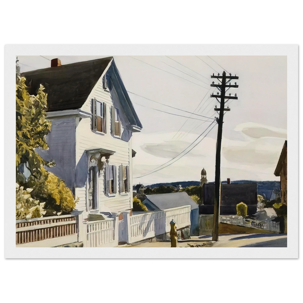 Adam s House Framed Poster | Edward Hopper Framed Prints Wall Art | Edward Hopper Print