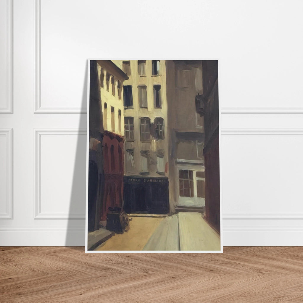 Paris Street Framed Poster | Edward Hopper Framed Prints Wall Art | Edward Hopper Print