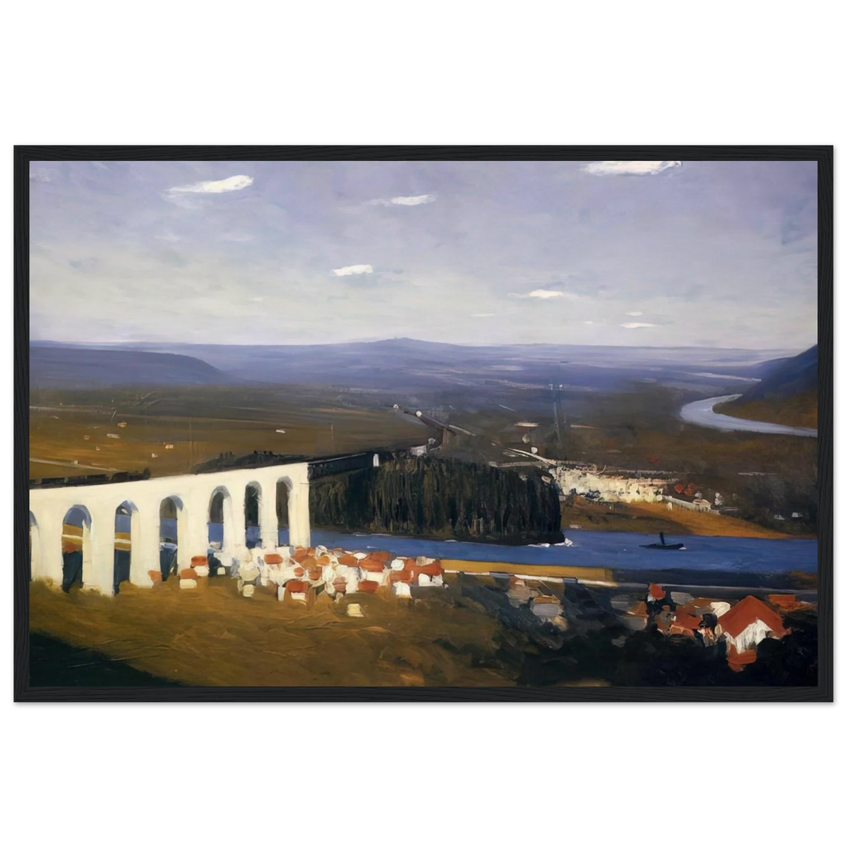 Valley of the Seine Framed Poster | Edward Hopper Framed Prints Wall Art | Edward Hopper Print
