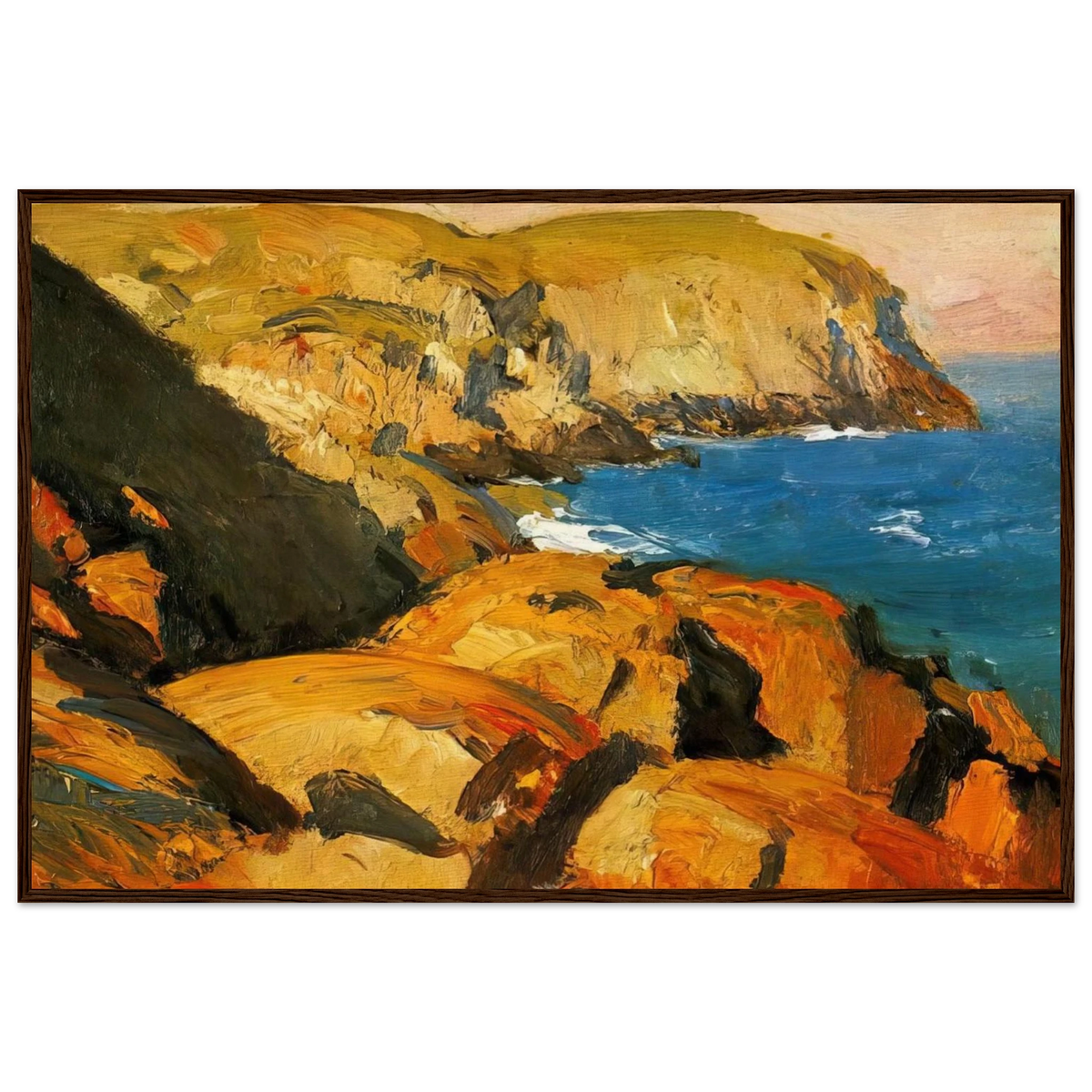 Blackhead, Monhegan Framed Poster | Edward Hopper Framed Prints Wall Art | Edward Hopper Print