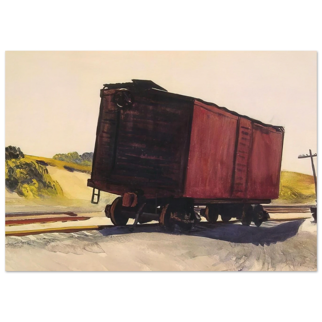 Freight Car at Truro Poster | Edward Hopper Poster | Edward Hopper Print