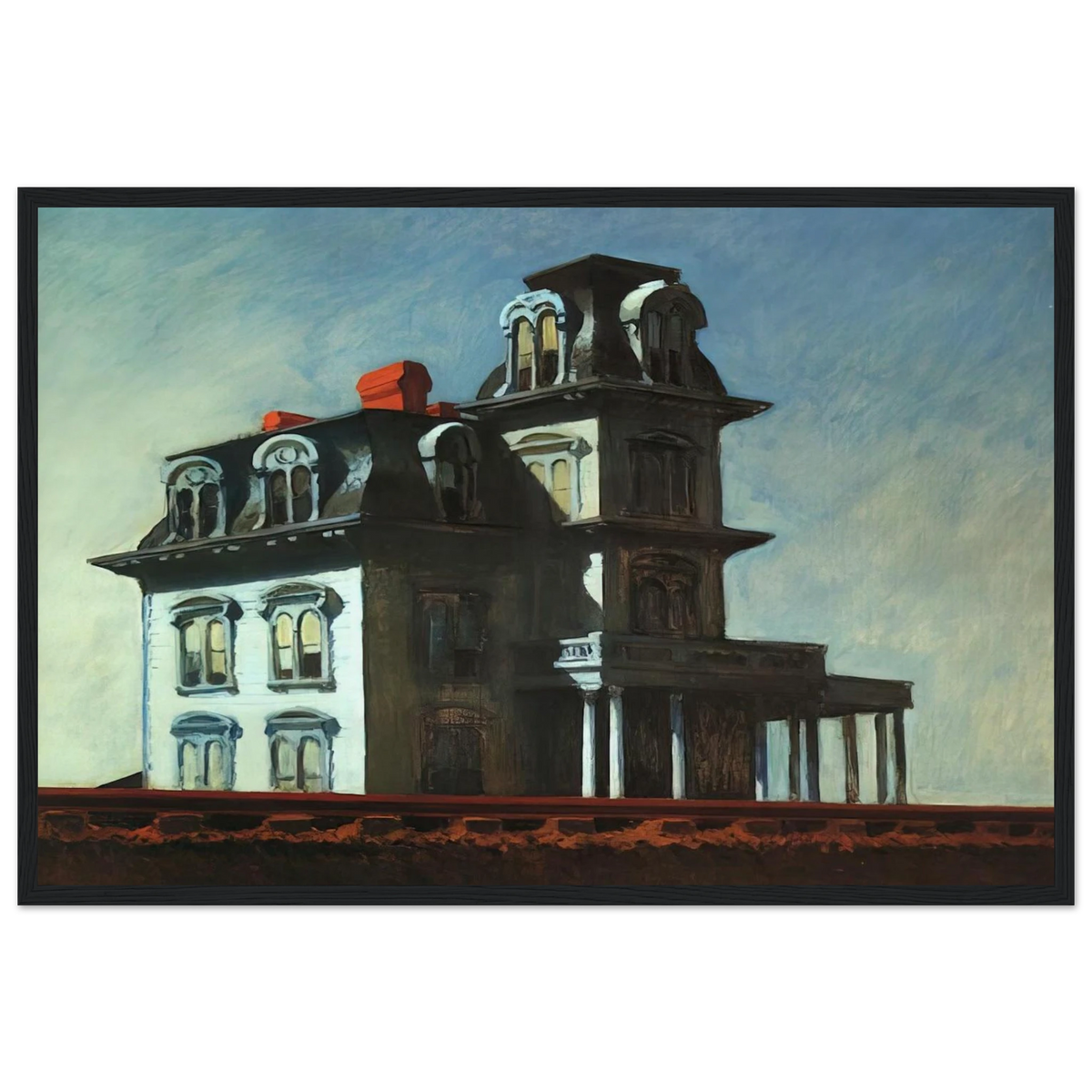 House by the Railroad Framed Poster | Edward Hopper Framed Prints Wall Art | Edward Hopper Print
