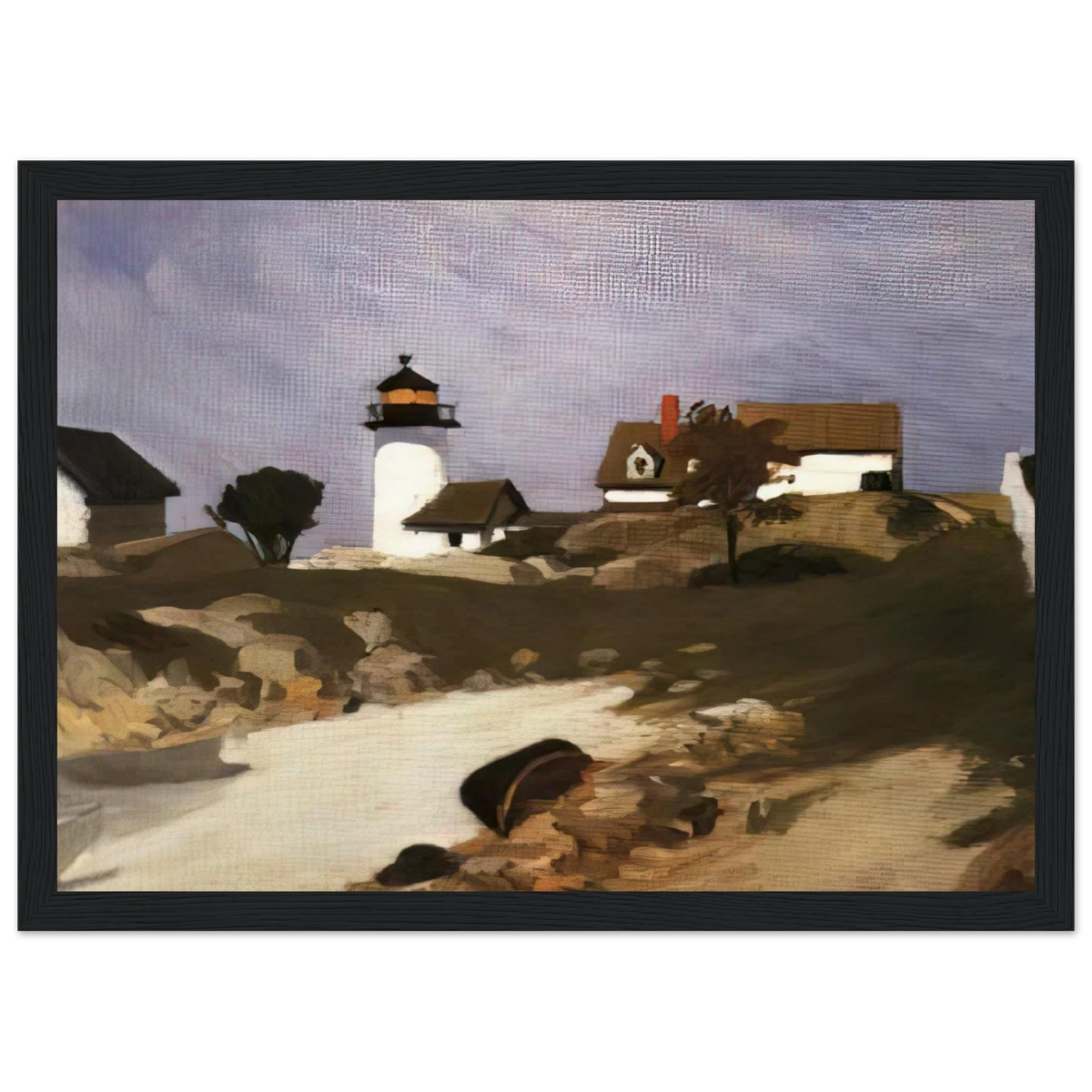 Squam Light Framed Poster | Edward Hopper Framed Prints Wall Art | Edward Hopper Print