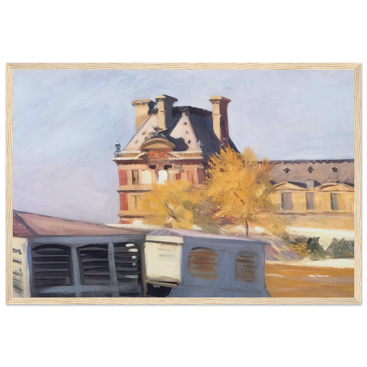 Le Pavillon de Flore Framed Poster | Edward Hopper Framed Prints Wall Art | Edward Hopper Print