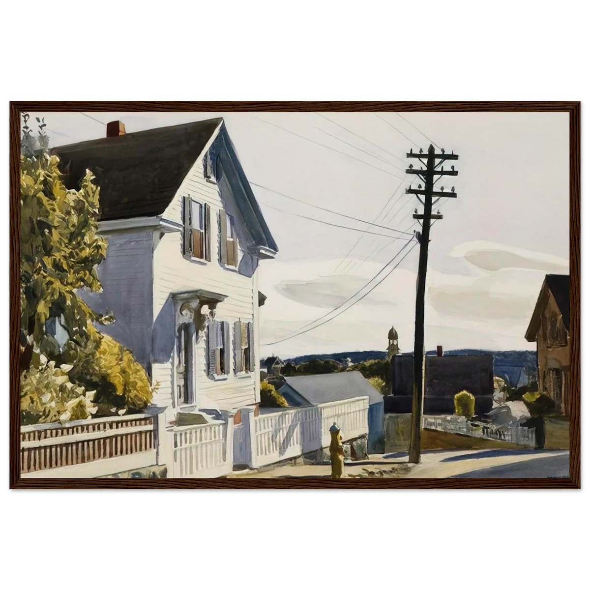 Adam s House Framed Poster | Edward Hopper Framed Prints Wall Art | Edward Hopper Print