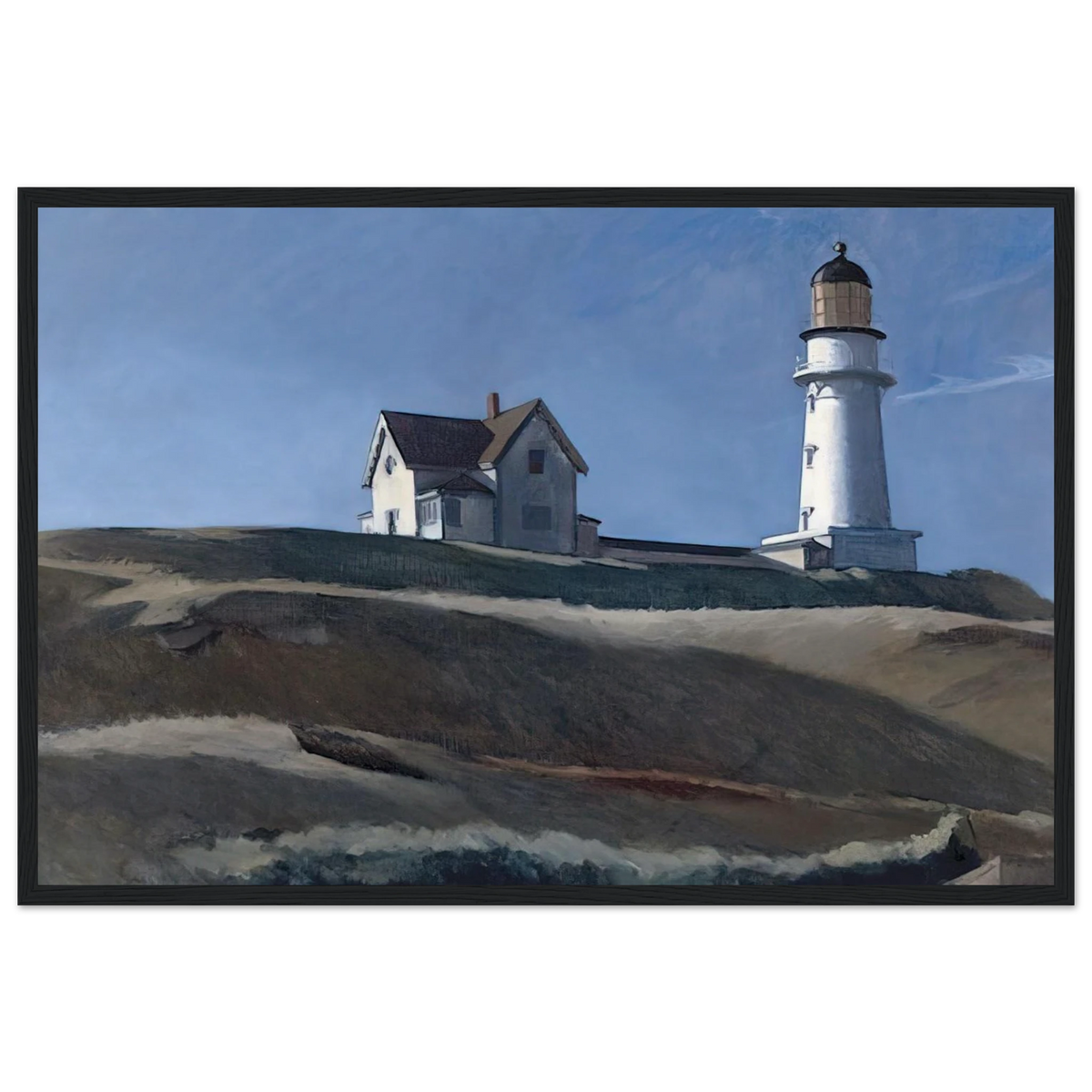 Lighthouse HIll Framed Poster | Edward Hopper Framed Prints Wall Art | Edward Hopper Print