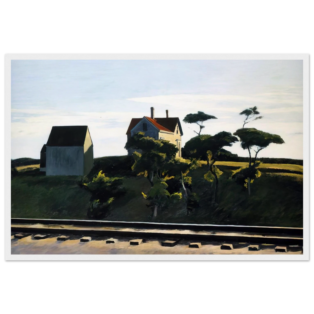 New York, New Haven and Hartford Framed Poster | Edward Hopper Framed Prints Wall Art | Edward Hopper Print