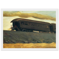 Railroad Train Framed Poster | Edward Hopper Framed Prints Wall Art | Edward Hopper Print