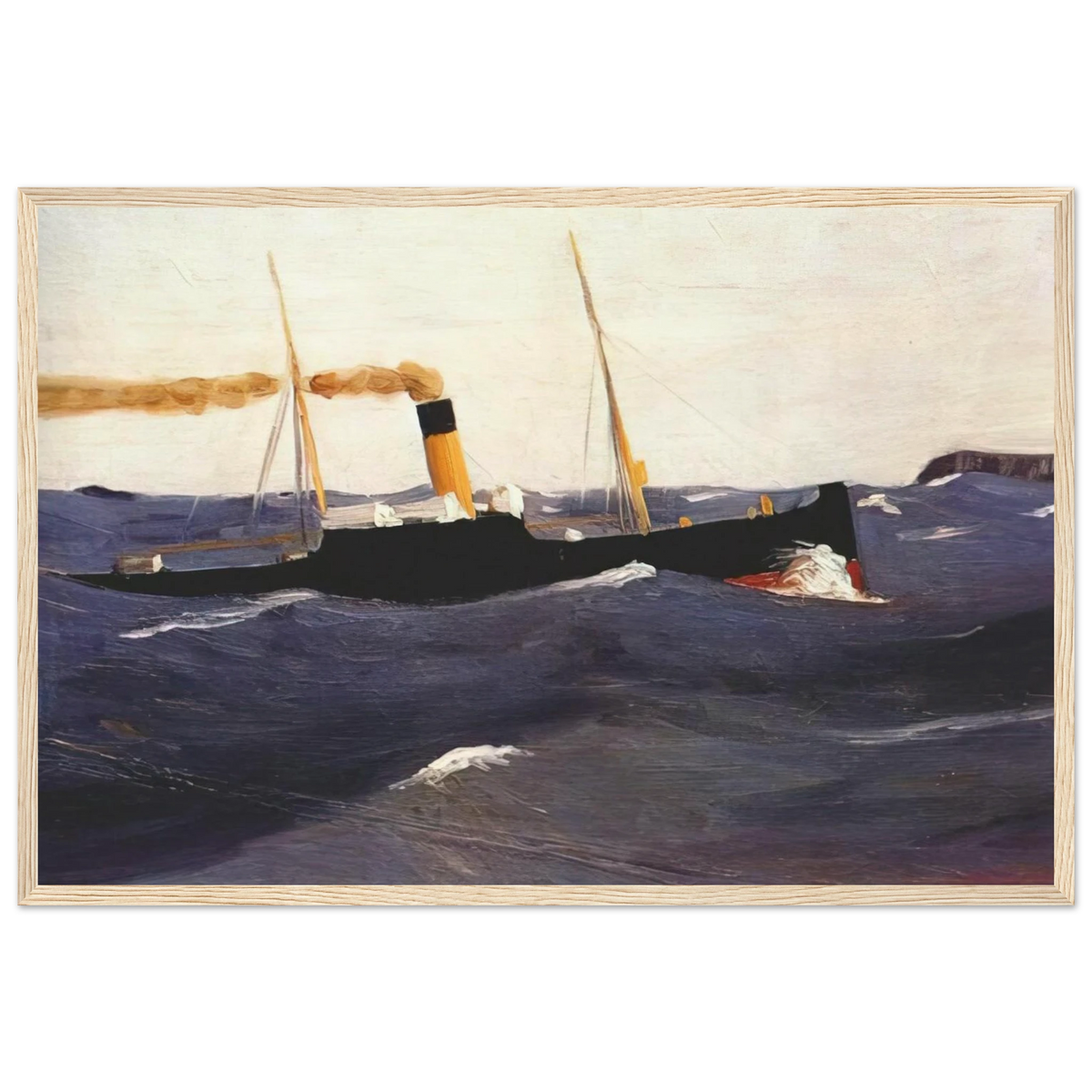Tramp Steamer Framed Poster | Edward Hopper Framed Prints Wall Art | Edward Hopper Print