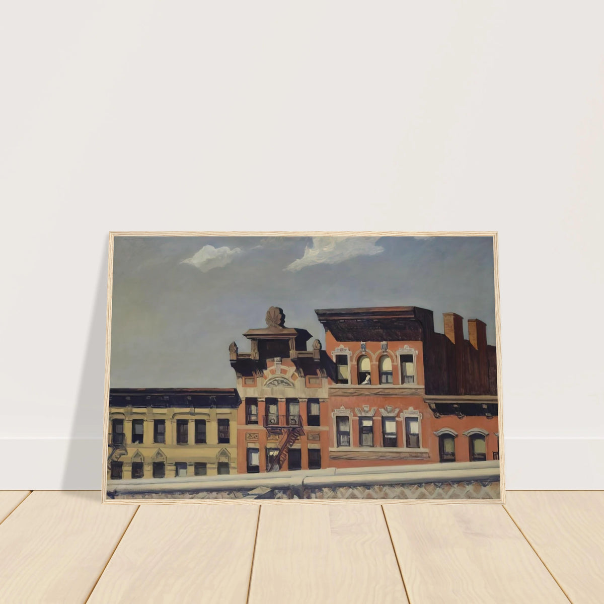 From Williamsburg Bridge Framed Poster | Edward Hopper Framed Prints Wall Art | Edward Hopper Print