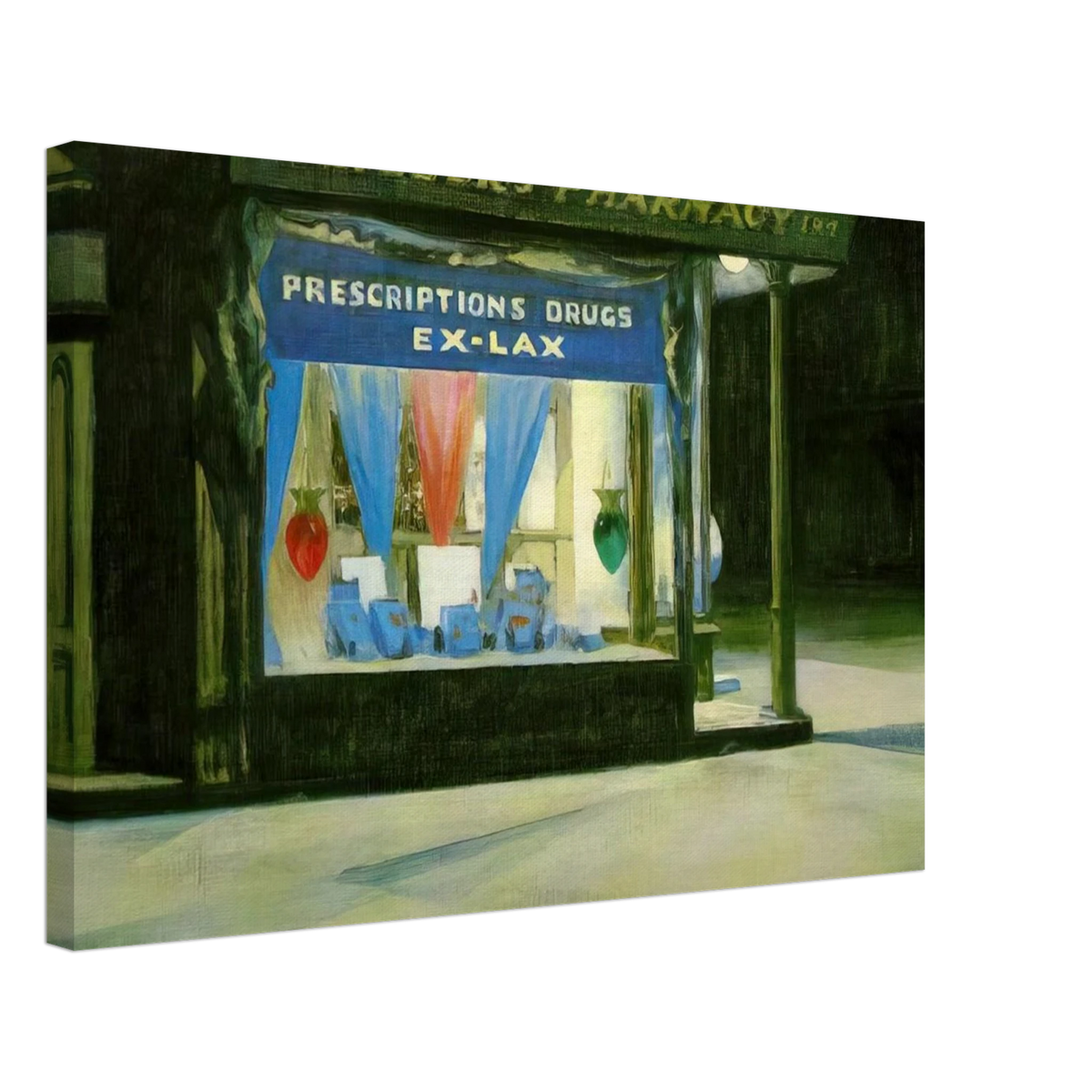 Drug Store Canvas | Edward Hopper Canvas | Edward Hopper Print