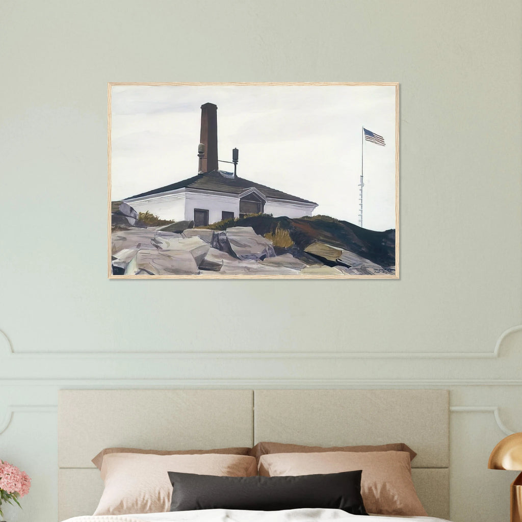 House of the Foghorn, I Framed Poster | Edward Hopper Framed Prints Wall Art | Edward Hopper Print