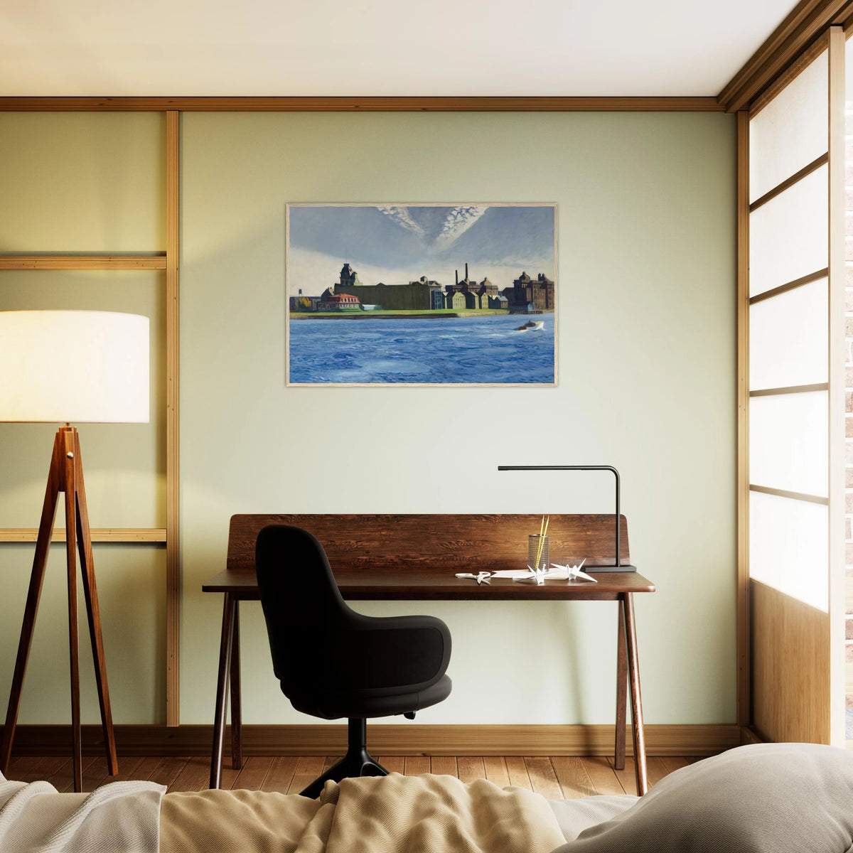 Blackwell s Island Framed Poster | Edward Hopper Framed Prints Wall Art | Edward Hopper Print