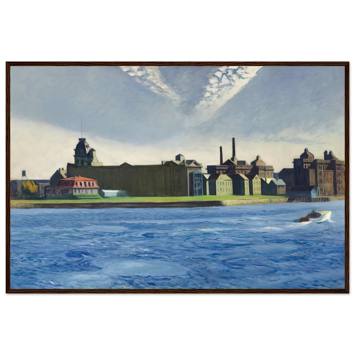 Blackwell s Island Framed Poster | Edward Hopper Framed Prints Wall Art | Edward Hopper Print