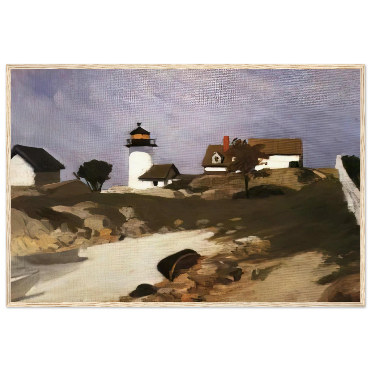 Squam Light Framed Poster | Edward Hopper Framed Prints Wall Art | Edward Hopper Print