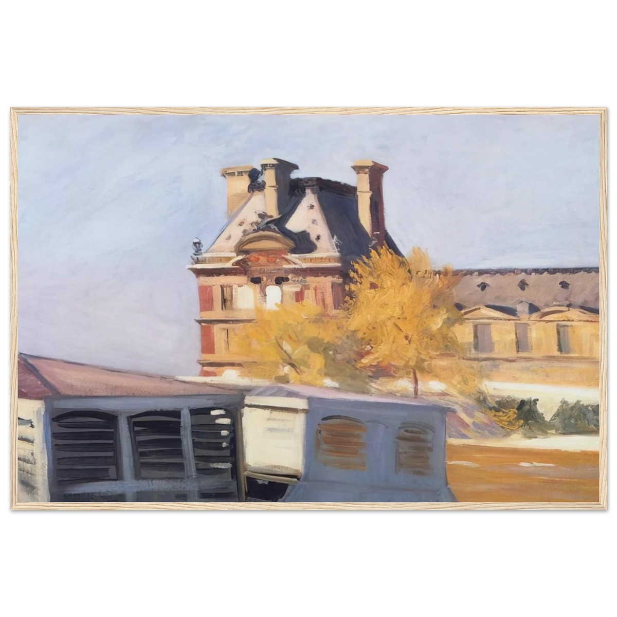 Le Pavillon de Flore Framed Poster | Edward Hopper Framed Prints Wall Art | Edward Hopper Print