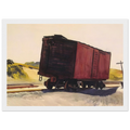 Freight Car at Truro Framed Poster | Edward Hopper Framed Prints Wall Art | Edward Hopper Print