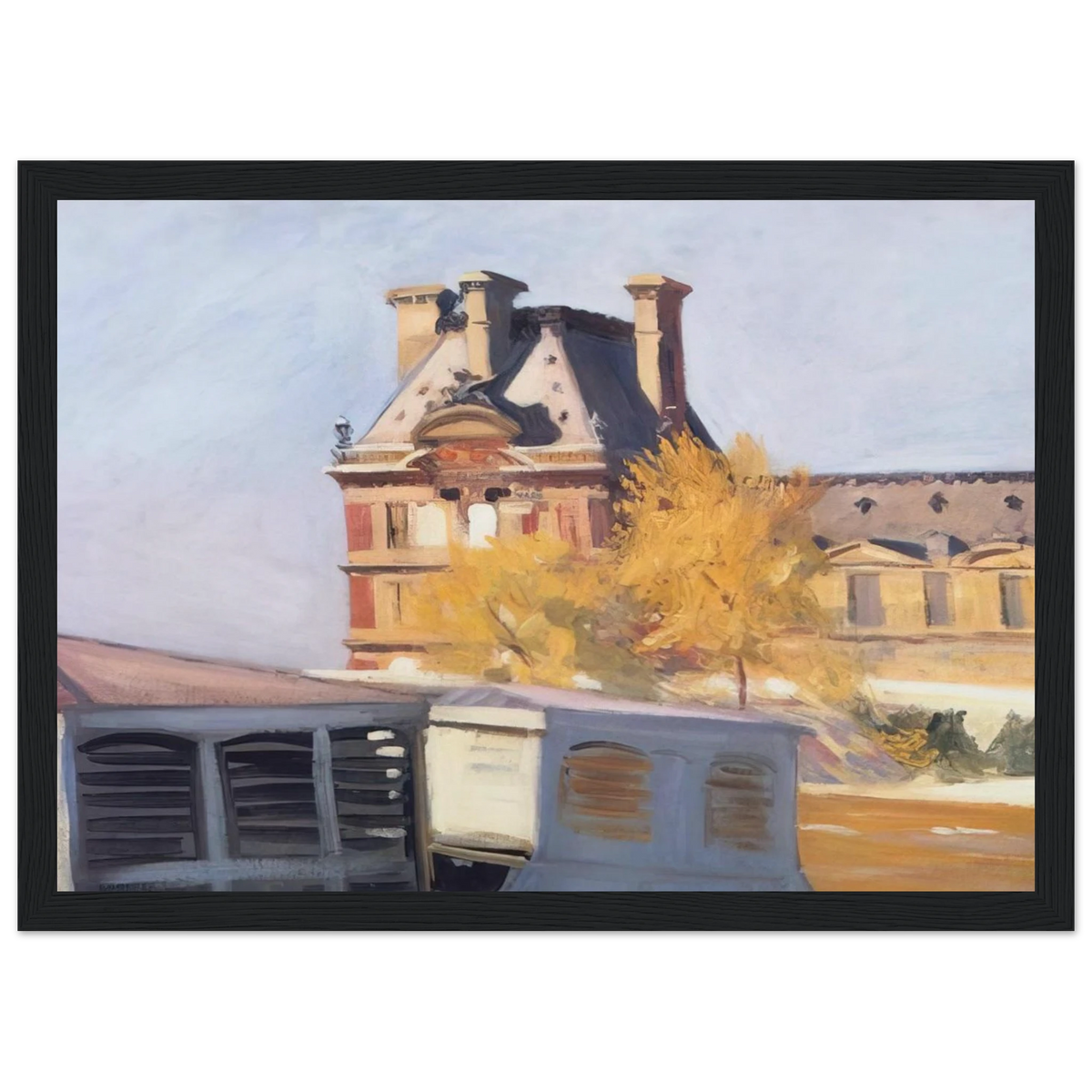 Le Pavillon de Flore Framed Poster | Edward Hopper Framed Prints Wall Art | Edward Hopper Print